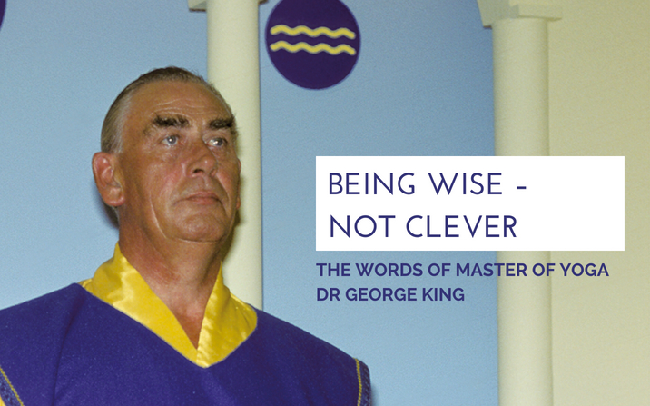 Being wise – not clever