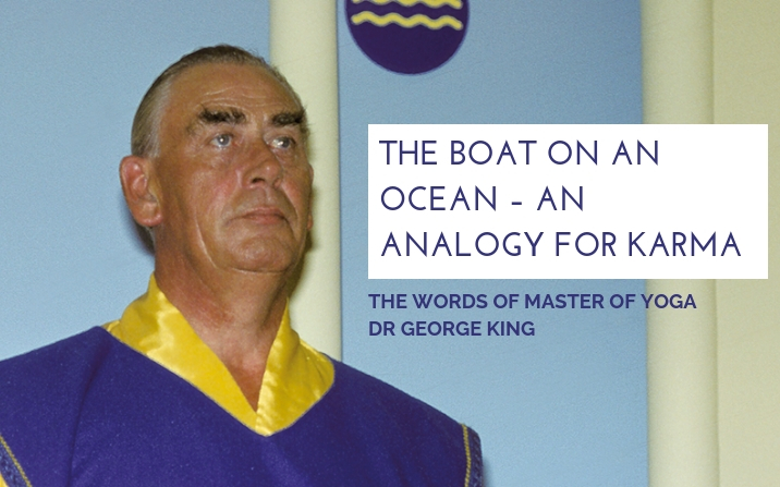 The boat on an ocean – an analogy for karma