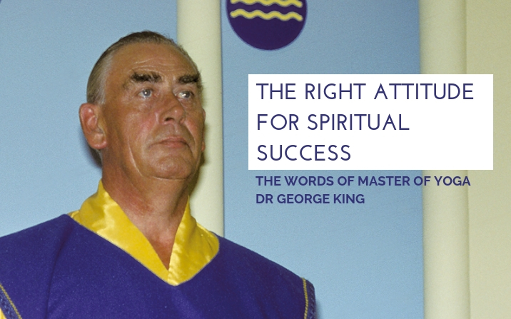 The right attitude for spiritual success