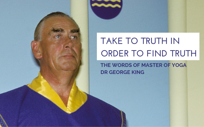 Take to truth in order to find truth